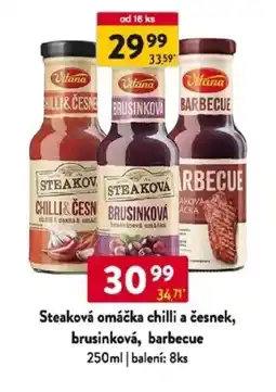 Qanto Vitana Steaková omáčka chilli a česnek, brusinková, barbecue nabídka
