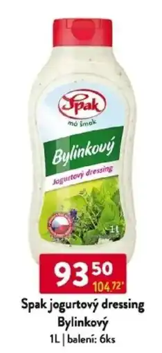 Qanto Spak jogurtový dressing Bylinkový nabídka