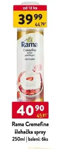 Qanto Rama Cremefine šlehačka spray nabídka