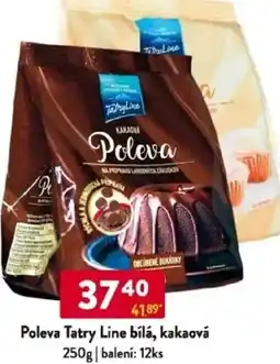 Qanto Poleva Tatry Line bílá, kakaová nabídka