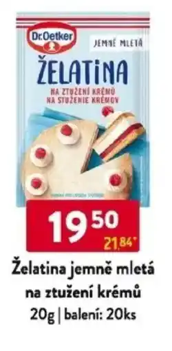 Qanto Dr.Oetker Želatina jemně mletá na ztužení krémů nabídka