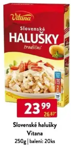 Qanto Slovenské halušky Vitana nabídka