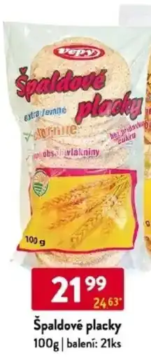 Qanto Špaldové placky nabídka