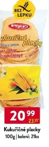 Qanto Kukuřičné placky nabídka