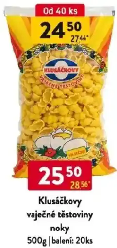 Qanto Klusáčkovy vaječné těstoviny noky nabídka