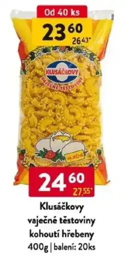 Qanto Klusáčkovy vaječné těstoviny kohoutí hřebeny nabídka