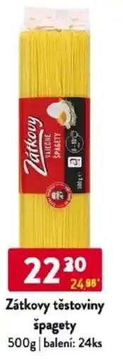 Qanto Zátkovy těstoviny špagety nabídka