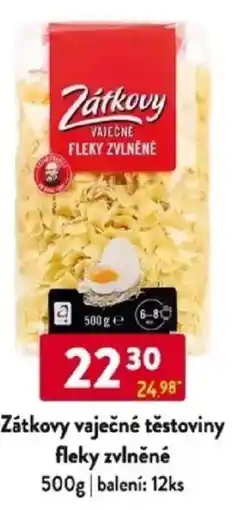 Qanto Zátkovy vaječné těstoviny fleky zvlněné nabídka