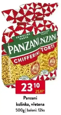 Qanto Panzani kolínka, vřetena nabídka