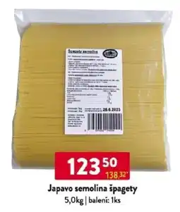 Qanto Japavo semolina špagety nabídka