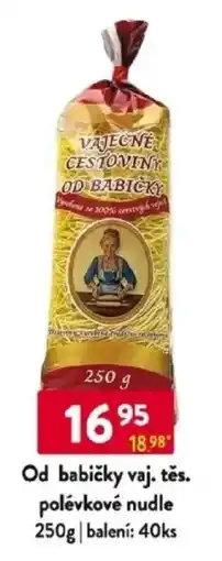 Qanto Od babičky vaj. těs. polévkové nudle nabídka