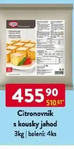 Qanto Dr.Oetker Citronovník s kousky jahod nabídka