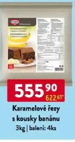 Qanto Dr.Oetker Karamelové řezy s kousky banánu nabídka