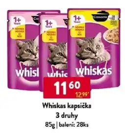 Qanto Whiskas kapsička 3 druhy nabídka