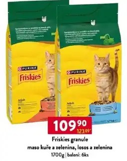 Qanto Friskies granule maso kuře a zelenina, losos a zelenina nabídka