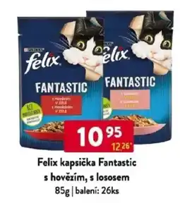 Qanto Felix kapsička Fantastic s hovězím, s lososem nabídka