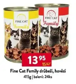 Qanto Fine Cat Family drůbeží, hovězí nabídka