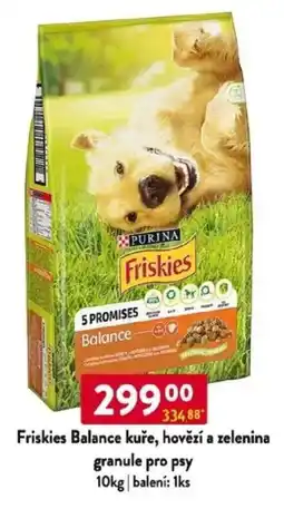 Qanto Friskies Balance kuře, hovězí a zelenina granule pro psy nabídka