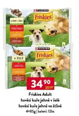 Qanto Friskies Adult hovězí kuře jehně v želé hovězí kuře jehně ve štǎvě nabídka