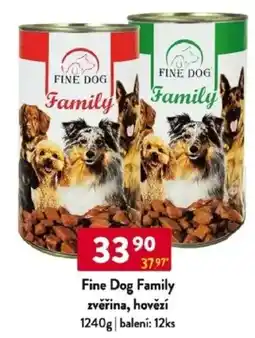 Qanto Fine Dog Family zvěřina, hovězí nabídka
