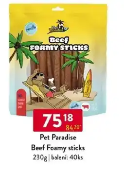 Qanto Pet Paradise Beef Foamy sticks nabídka