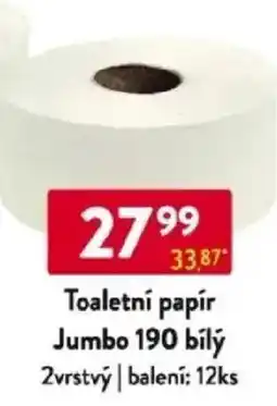 Qanto Toaletní papír Jumbo 190 bílý nabídka