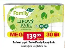 Qanto Toaletní papír Tento Family lipový květ nabídka