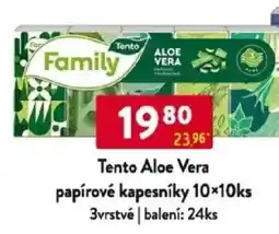 Qanto Tento Aloe Vera papírové kapesníky nabídka
