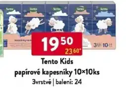 Qanto Tento Kids papírové kapesníky nabídka