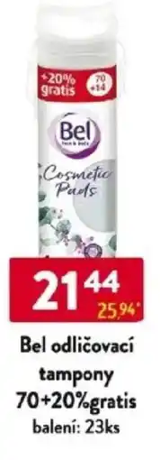 Qanto Bel odličovací tampony 70+20%gratis nabídka