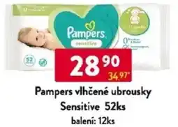 Qanto Pampers vlhčené ubrousky Sensitive nabídka