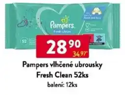 Qanto Pampers vlhčené ubrousky Fresh Clean nabídka