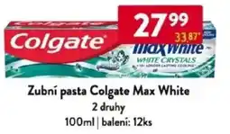 Qanto Zubní pasta Colgate Max White 2 druhy nabídka
