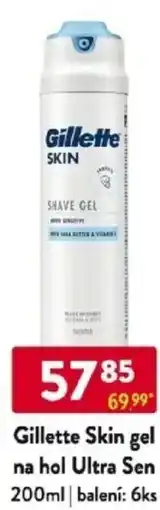 Qanto Gillette Skin gel na hol Ultra Sen nabídka