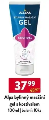 Qanto Alpa bylinný masážní gel s kostivalem nabídka