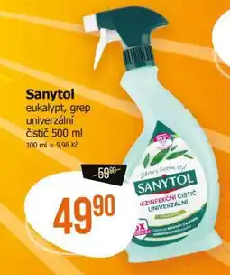 Teta Sanytol eukalypt, grep univerzální čistič 500 ml nabídka