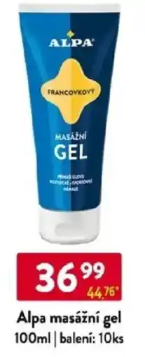 Qanto Alpa masážní gel nabídka