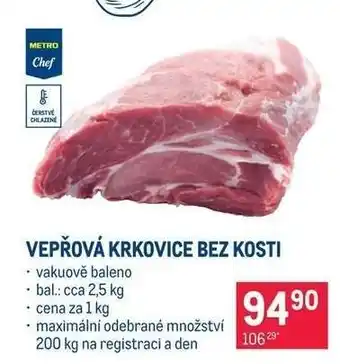Vepřová krkovice bez kosti