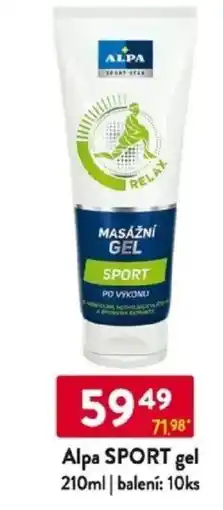 Qanto Alpa SPORT gel nabídka