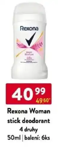 Qanto Rexona Woman stick deodorant 4 druhy nabídka