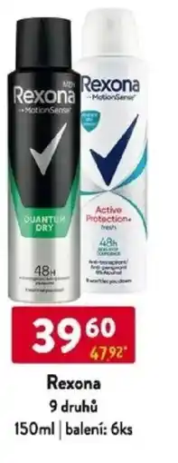 Qanto Rexona 9 druhů nabídka