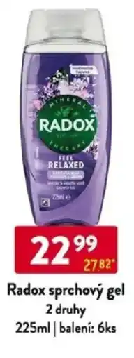 Qanto Radox sprchový gel 2 druhy nabídka