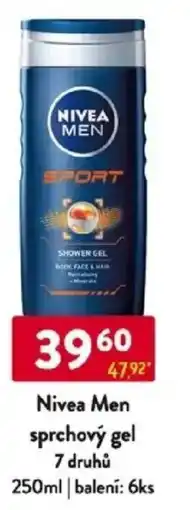 Qanto Nivea Men sprchový gel 7 druhů nabídka