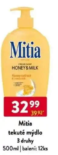 Qanto Mitia tekuté mýdlo 3 druhy nabídka