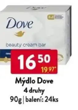 Qanto Mýdlo Dove 4 druhy nabídka