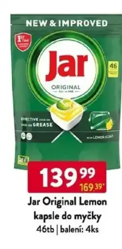 Qanto Jar Original Lemon kapsle do myčky 46tb nabídka