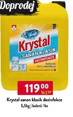 Qanto Krystal sanan klasik dezinfekce nabídka