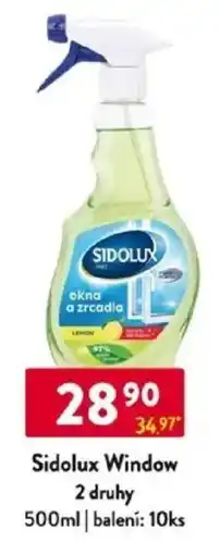 Qanto Sidolux Window 2 druhy nabídka