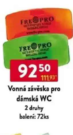 Qanto Vonná závěska pro dámská WC nabídka