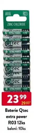 Qanto Baterie Qtec extra power R03 nabídka